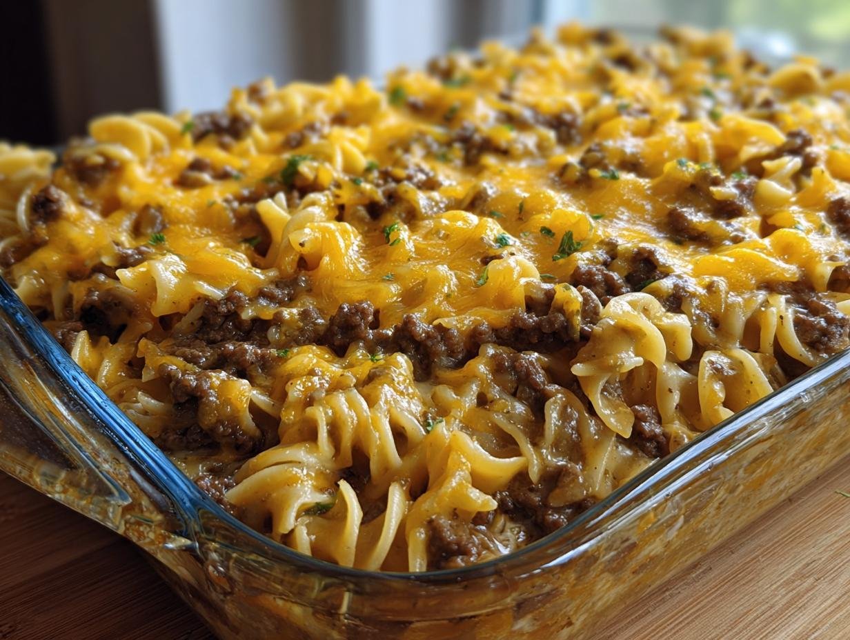 Cozy Beef Noodle Casserole: Pure Comfort - Cozy Beef Noodle Casserole - additional detail