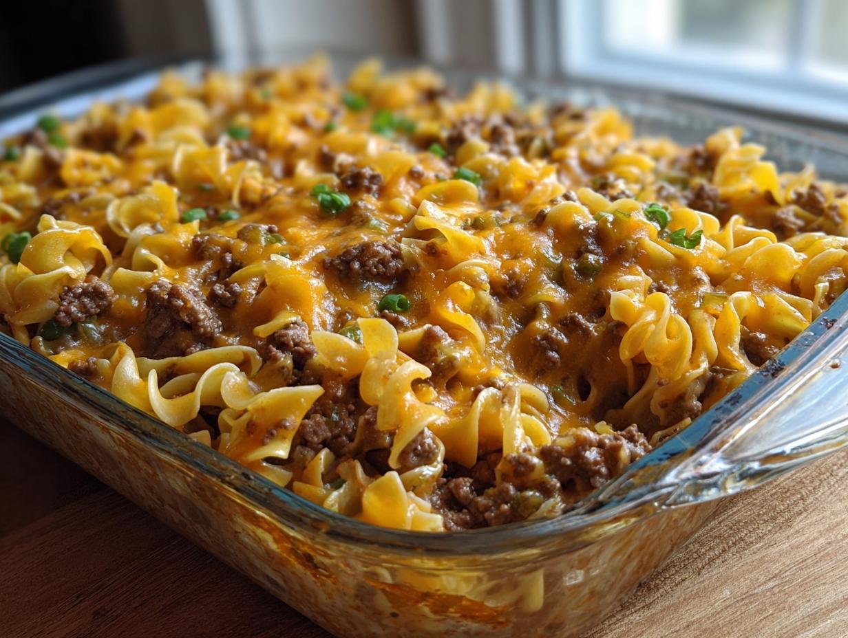 Cozy Beef Noodle Casserole: Pure Comfort - Cozy Beef Noodle Casserole - additional detail