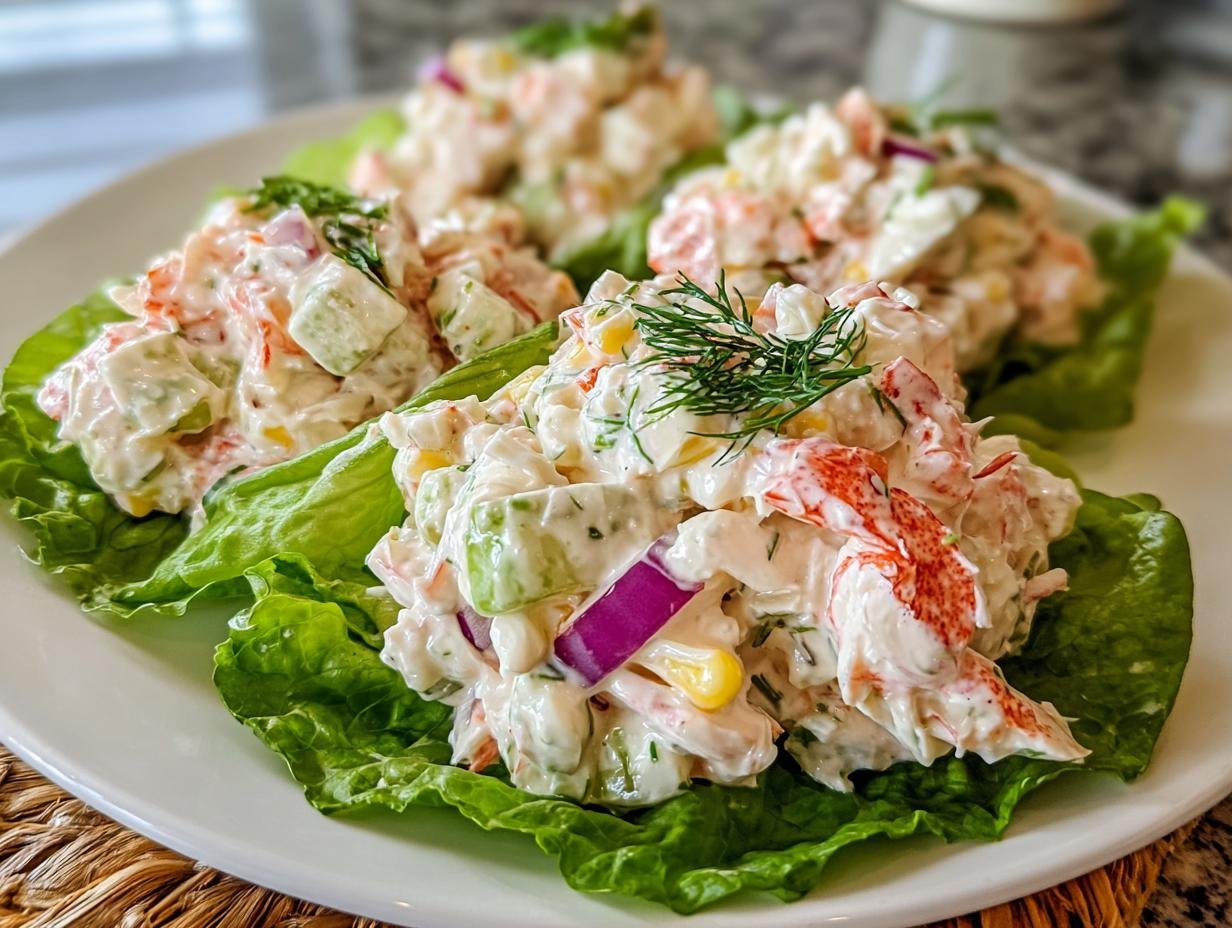 Creamy Seafood Salad Imitation: 1 Tasty Twist - Creamy Seafood Salad Imitation - additional detail