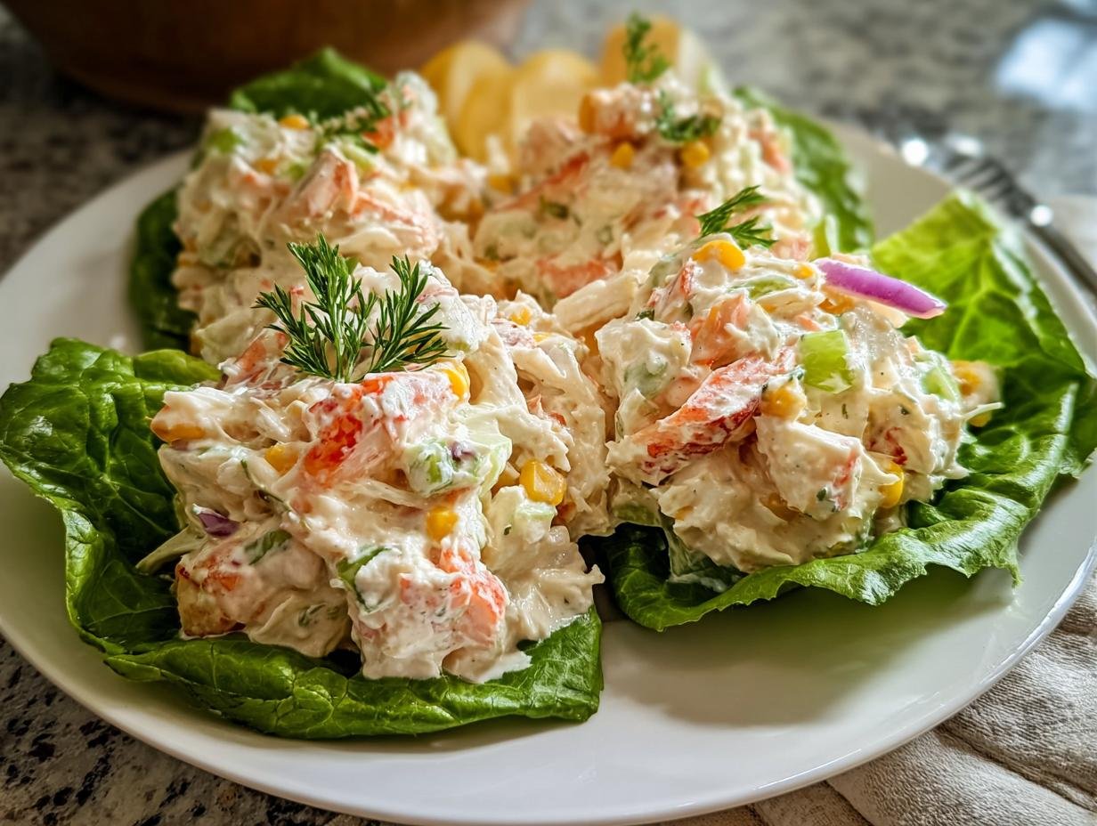 Creamy Seafood Salad Imitation: 1 Tasty Twist - Creamy Seafood Salad Imitation - additional detail
