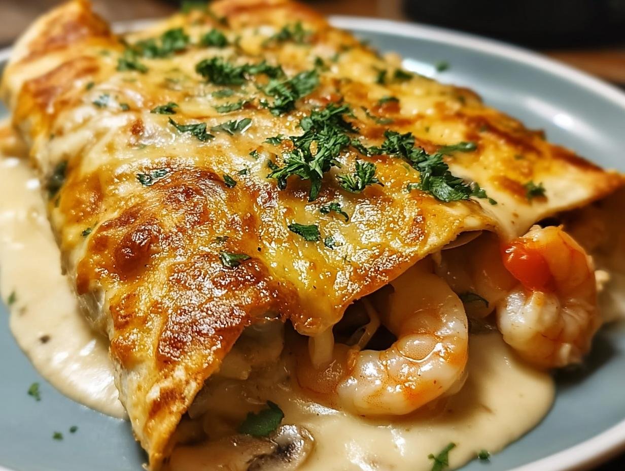 Creamy Shrimp Enchiladas