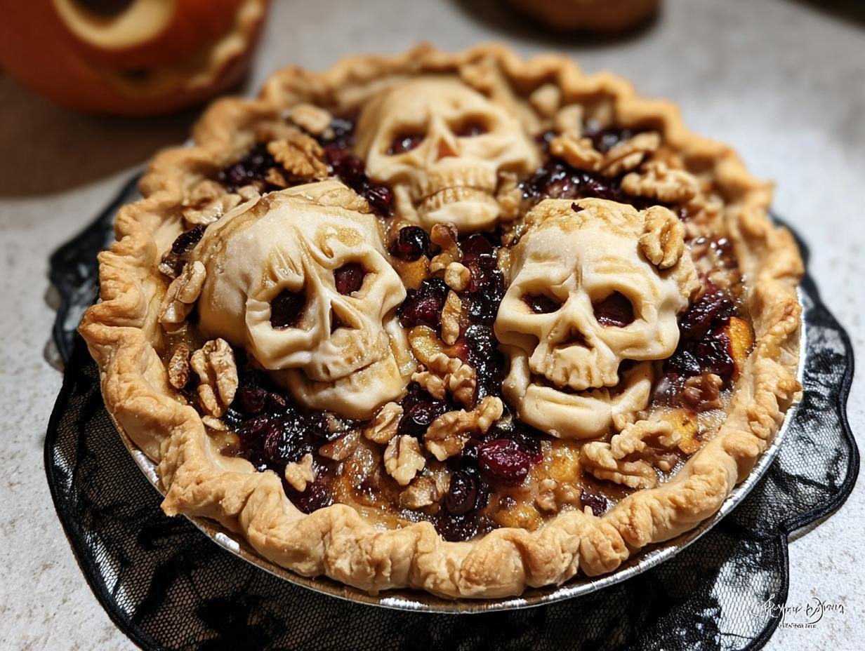 Halloween Shrunken Heads Pie