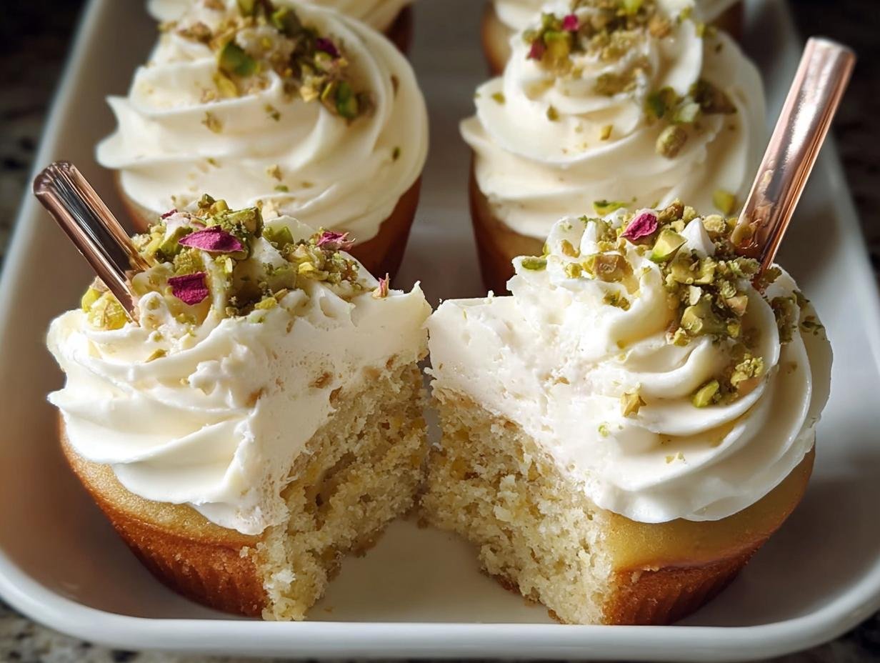 Kulfi Tres Leches Cupcakes