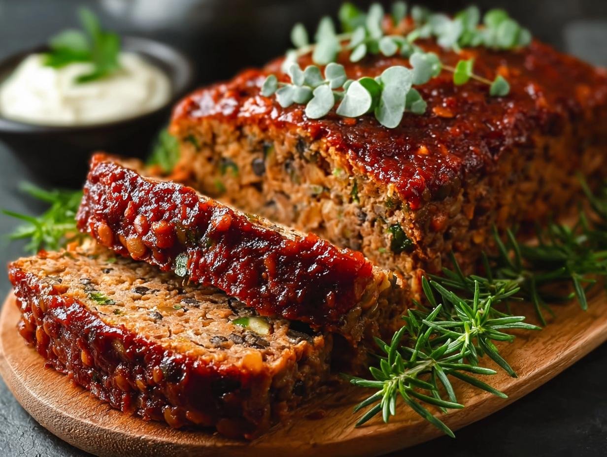 Savory Lentil Meatloaf: 1 Quick & Delicious Recipe - Lentil Meatloaf - additional detail