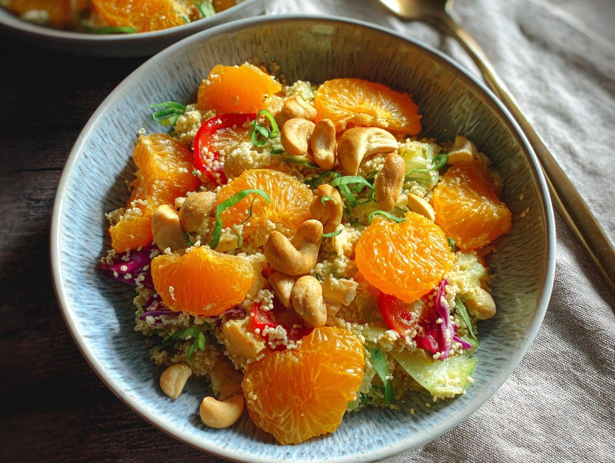 Mandarin Lunchbox Salad: 1 QUICK, Tasty Meal - Mandarin Lunchbox Salad - additional detail