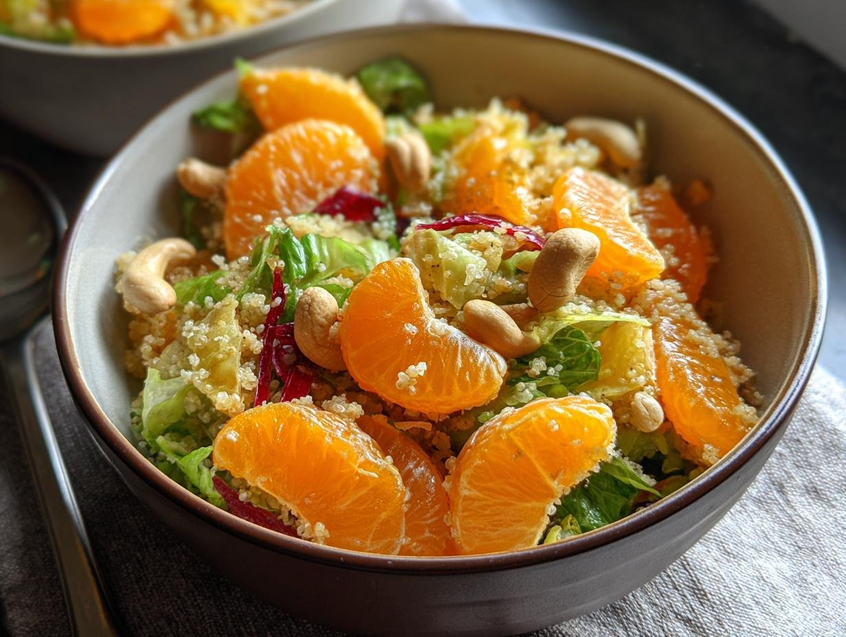 Mandarin Lunchbox Salad: 1 QUICK, Tasty Meal - Mandarin Lunchbox Salad - additional detail