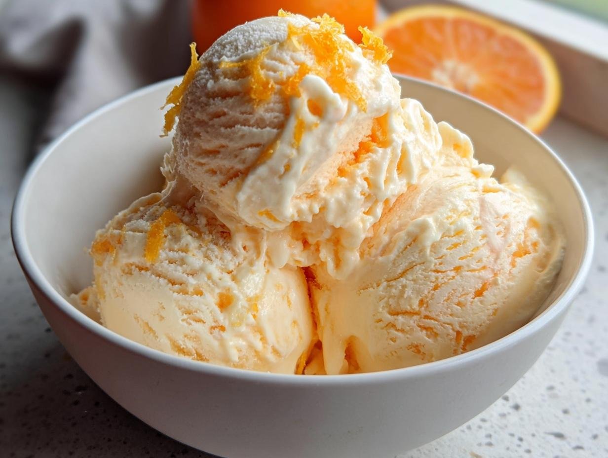Pure Orange Creamsicle Ice Cream Magic - Orange Creamsicle Ice Cream - additional detail