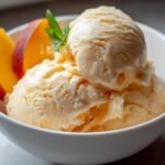 Peach Greek Frozen Yogurt