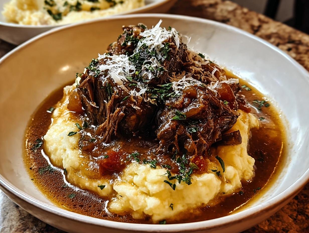 Perfect Rib Ragu Parmesan Mashed: 3 Hour Bliss - Rib Ragu Parmesan Mashed - main visual representation