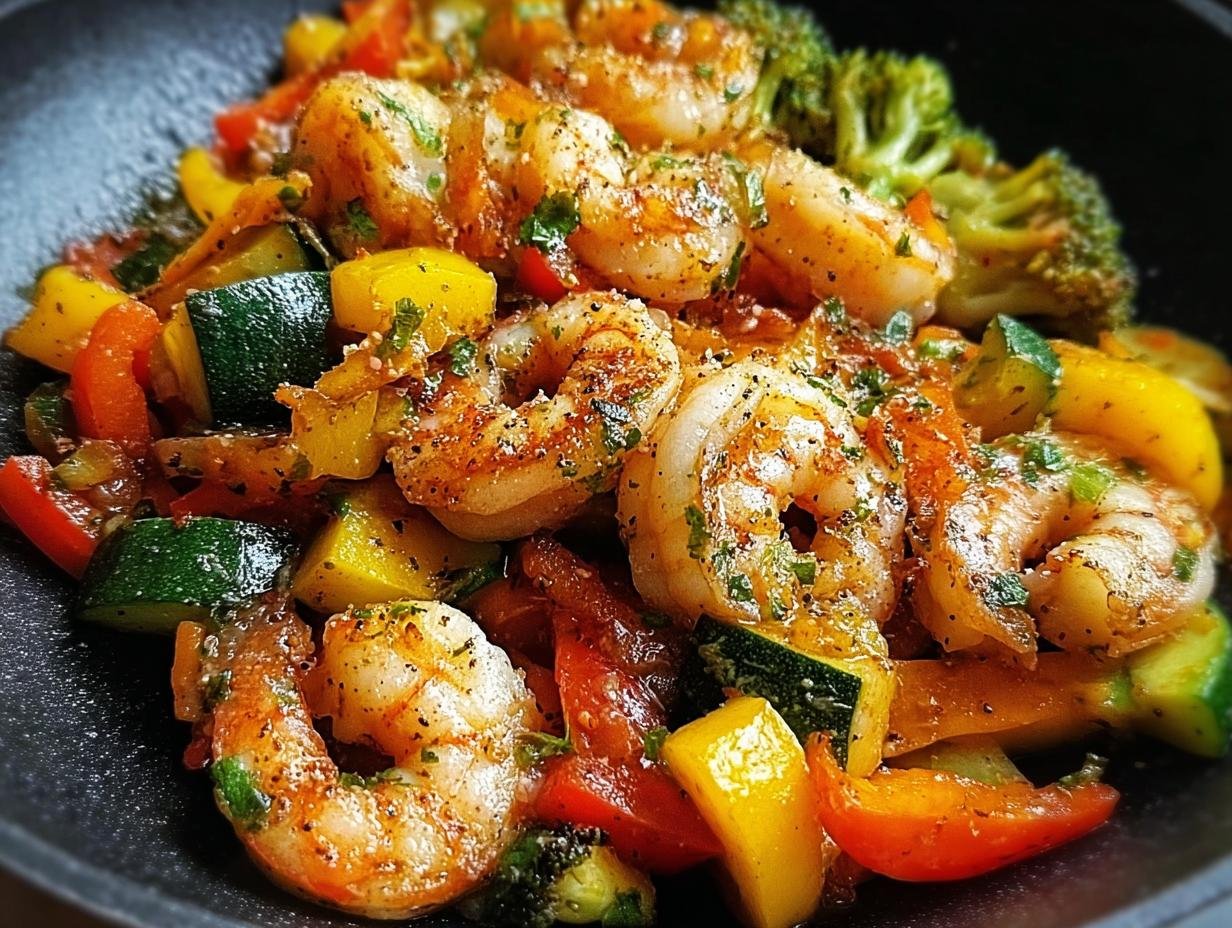 Awesome Shrimp Vegetables Skillet in 30 Min - Shrimp Vegetables Skillet - main visual representation