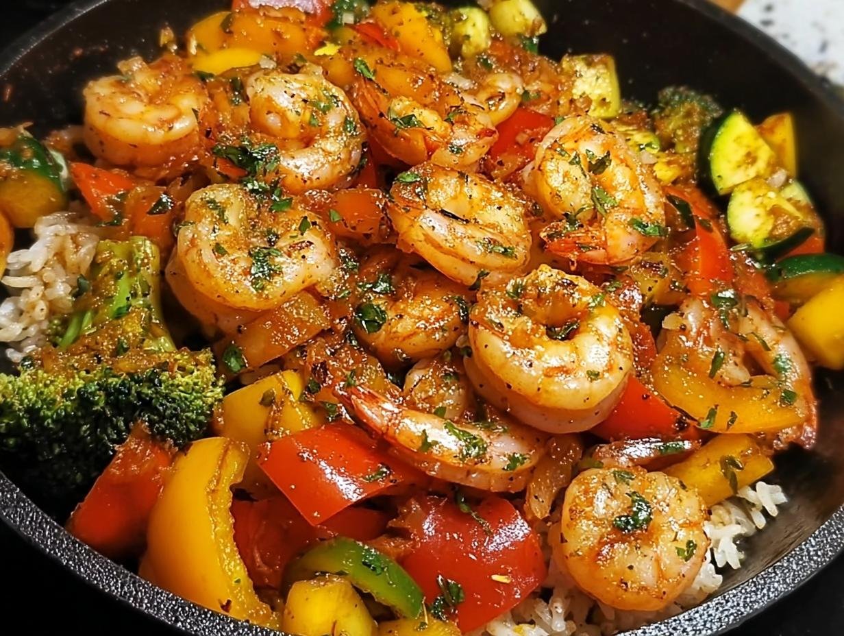 Awesome Shrimp Vegetables Skillet in 30 Min - Shrimp Vegetables Skillet - additional detail