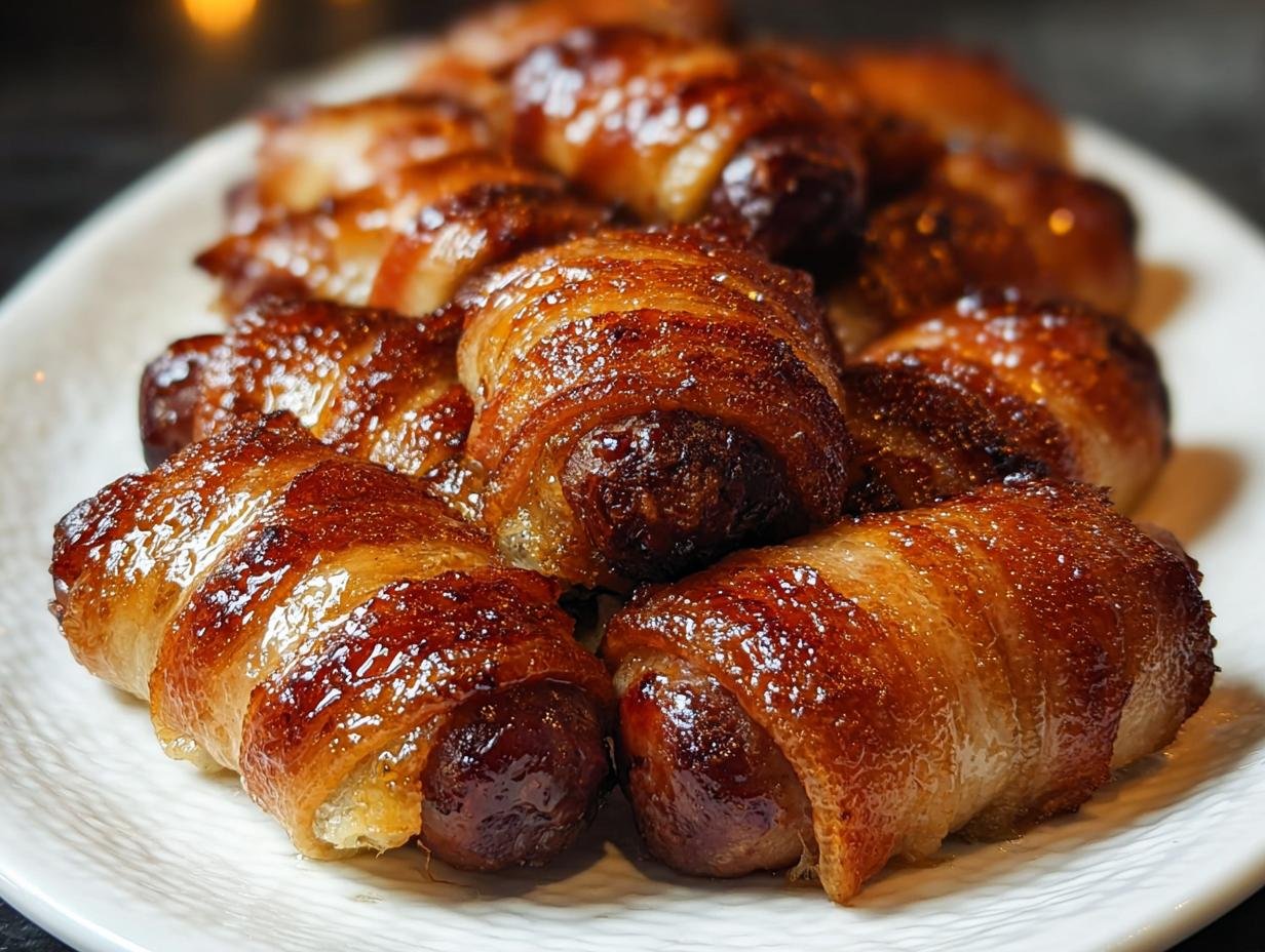 Mouthwatering Sticky Pigs Blankets Magic - Sticky Pigs Blankets - additional detail