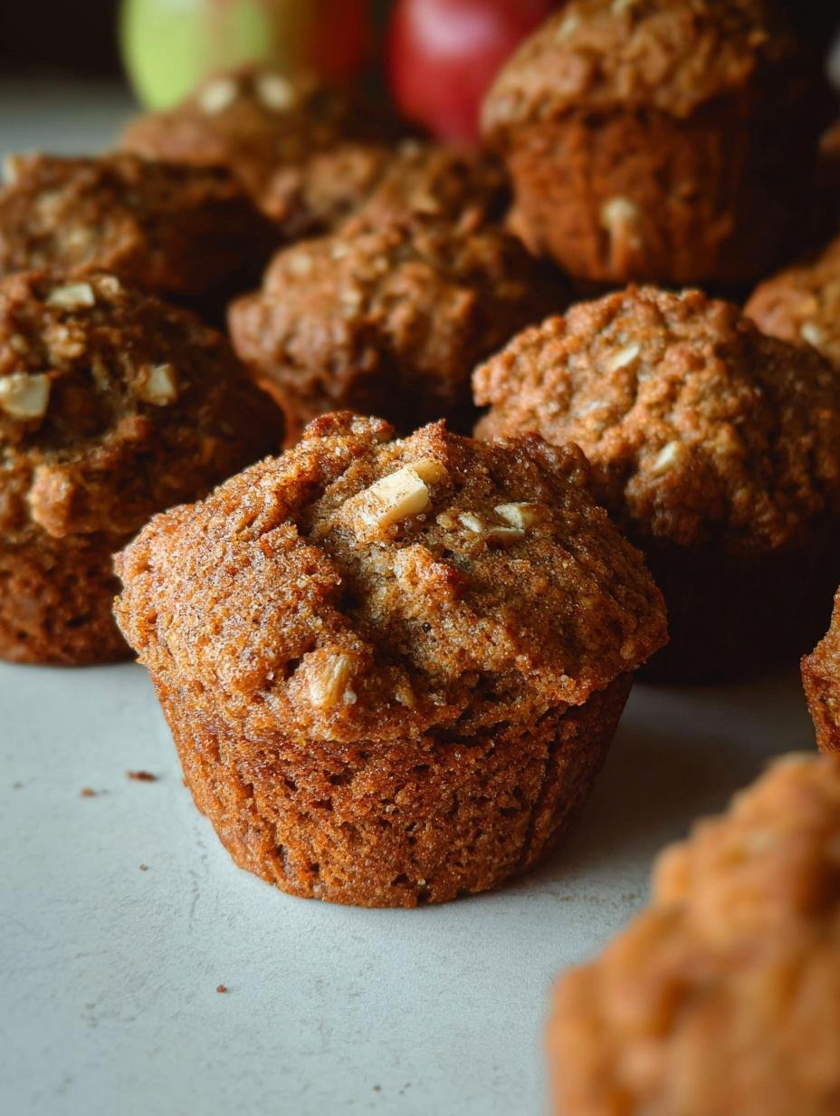 Delicious Apple Cinnamon All Bran muffins cooling on a wire rack, perfectly golden brown and ready to eat