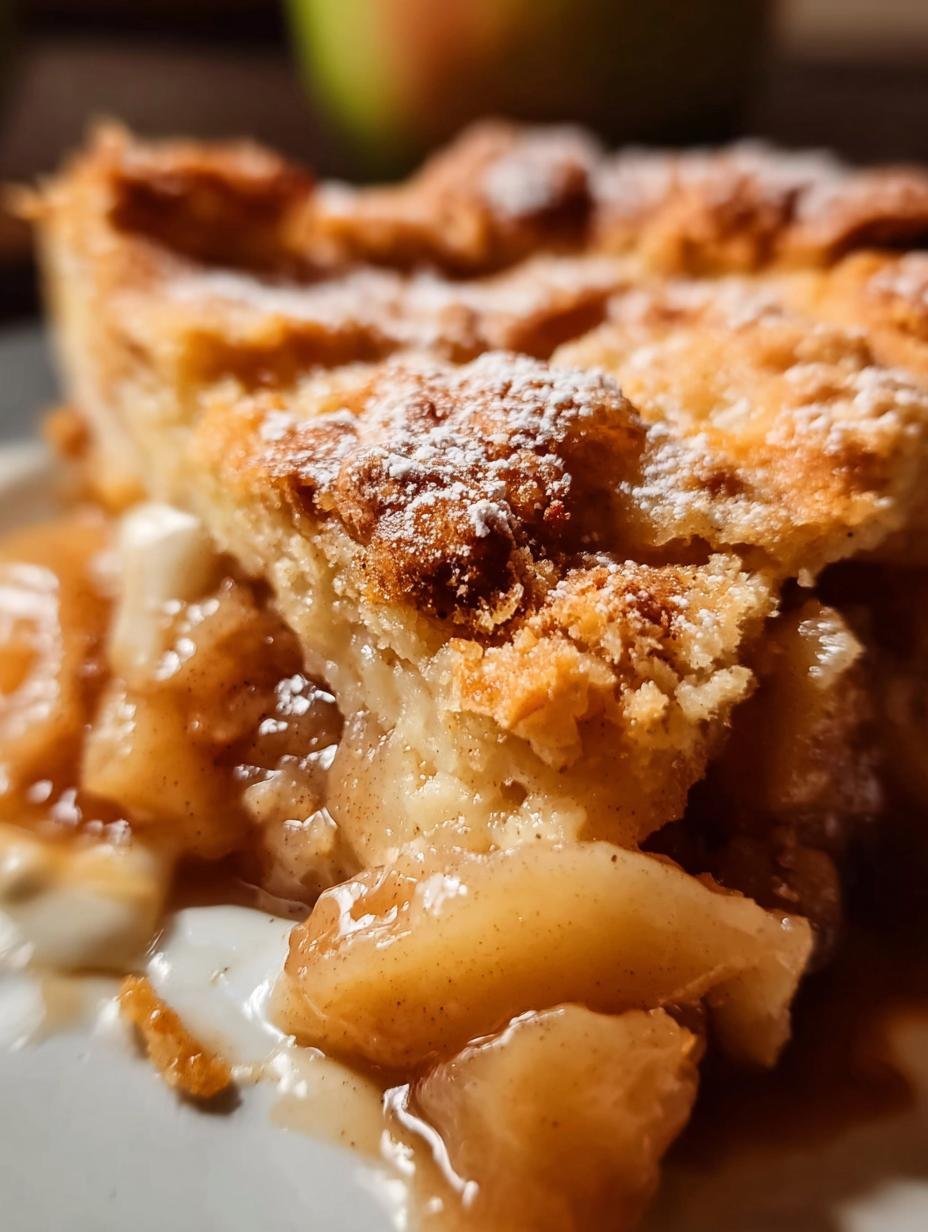 Warm Apple Cobbler with golden-brown topping and bubbling apple filling, ready to be served