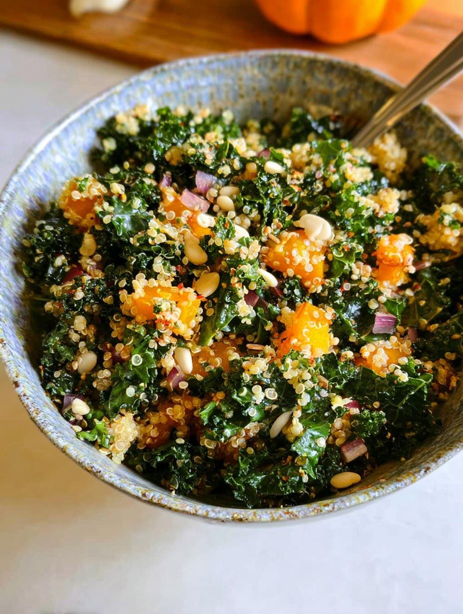 Killer Autumn Kale Quinoa Salad in 10 Amazing Steps - Autumn Kale Quinoa Salad - main visual representation