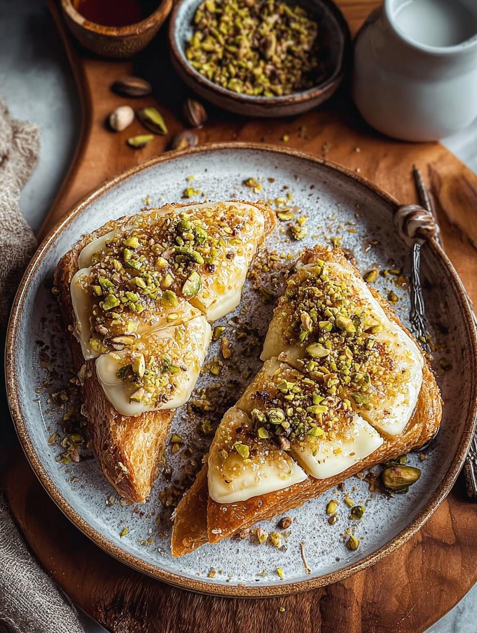 Baklava Toast: 1 Blissful Bite of Pure Amazingness - Baklava Toast - additional detail