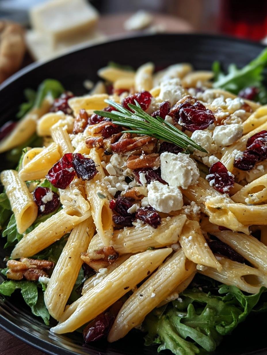 Feta Cranberry Penne Salad