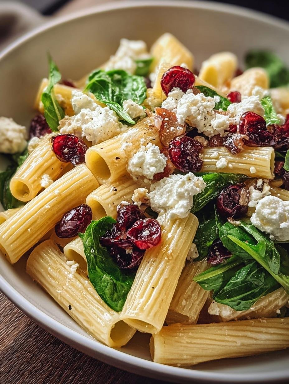 Feta Cranberry Rigatoni Salad