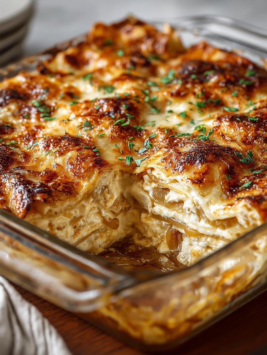 French Onion Lasagna