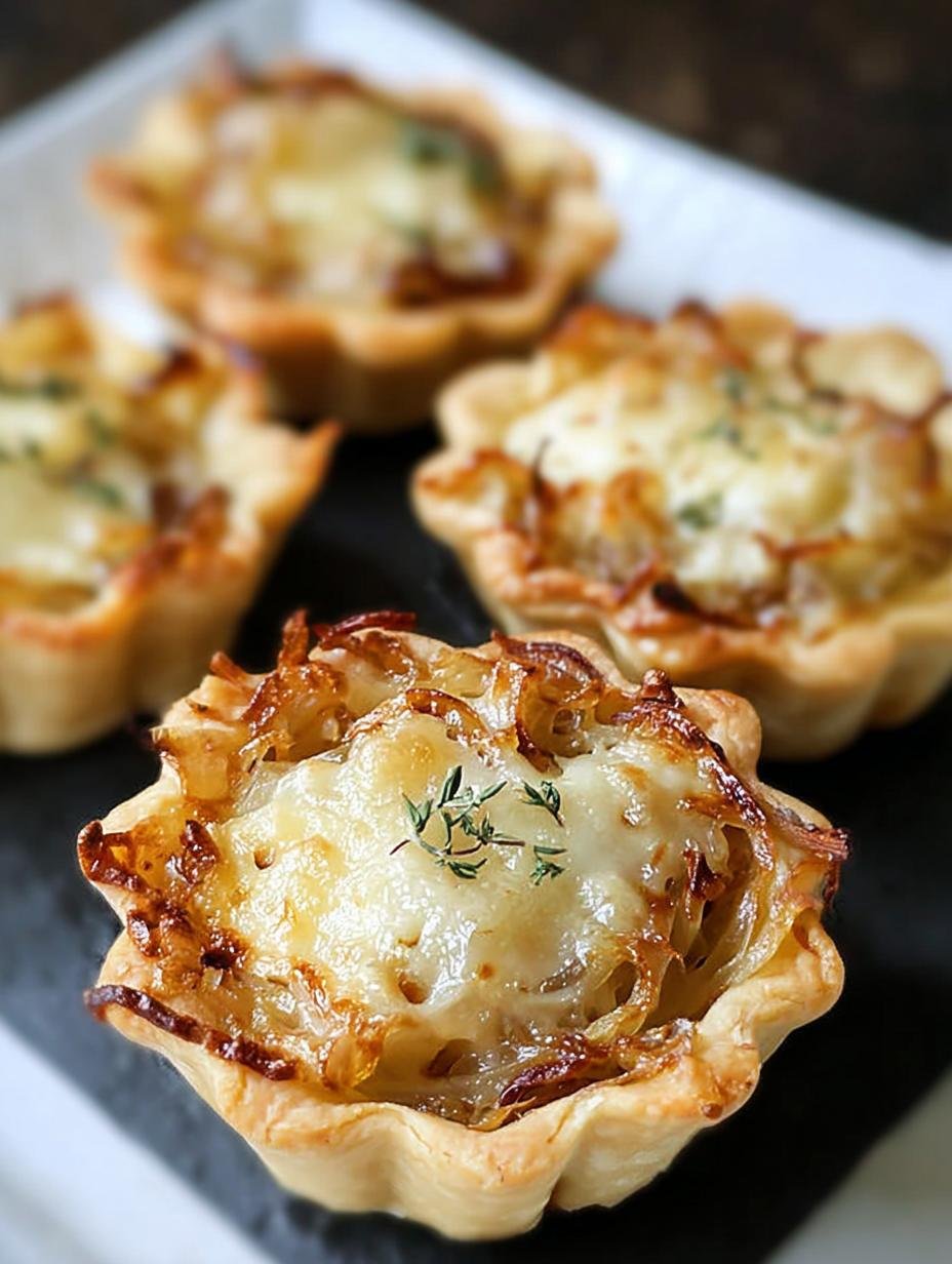 Amazing French Onion Tartlets: 12 Biting Joy - French Onion Tartlets - additional detail