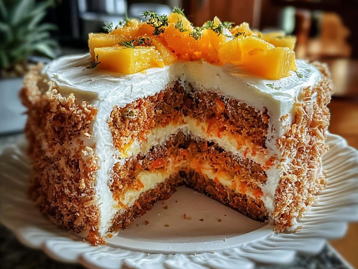 Hawaiian Carrot Pineapple Cake