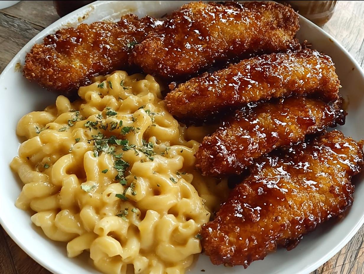 Hot Honey Chicken Tenders: 1 Easy Sweet Heat Recipe - Crispy fried chicken tenders coated in a glistening hot honey glaze