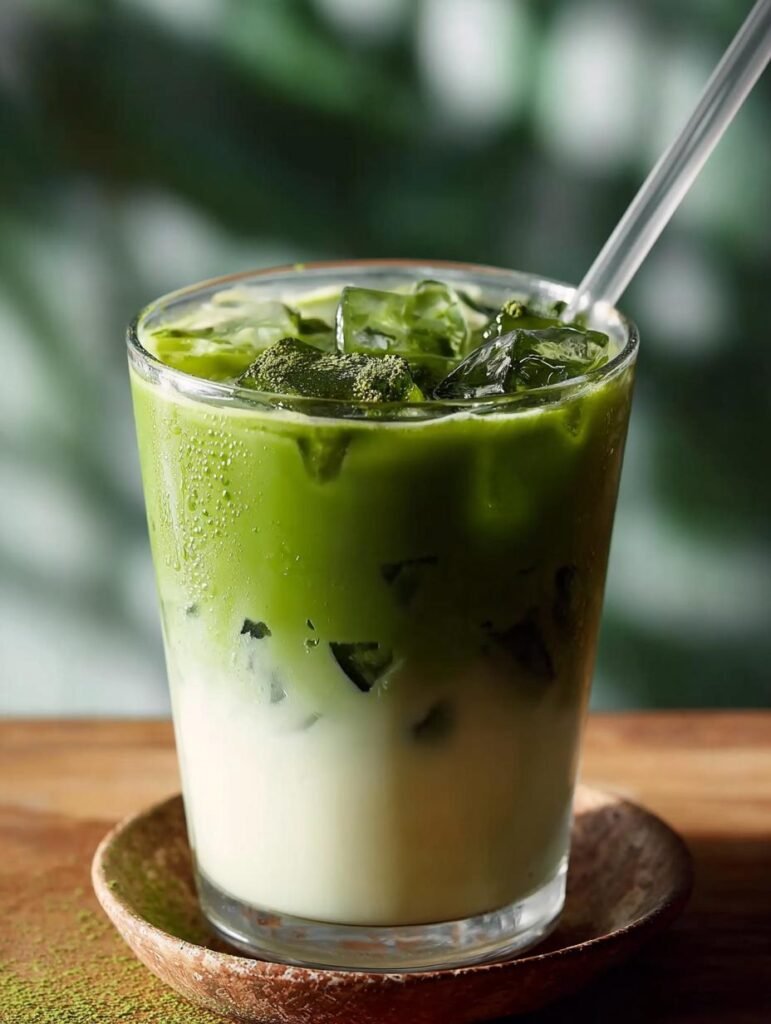 Iced Matcha Lattes