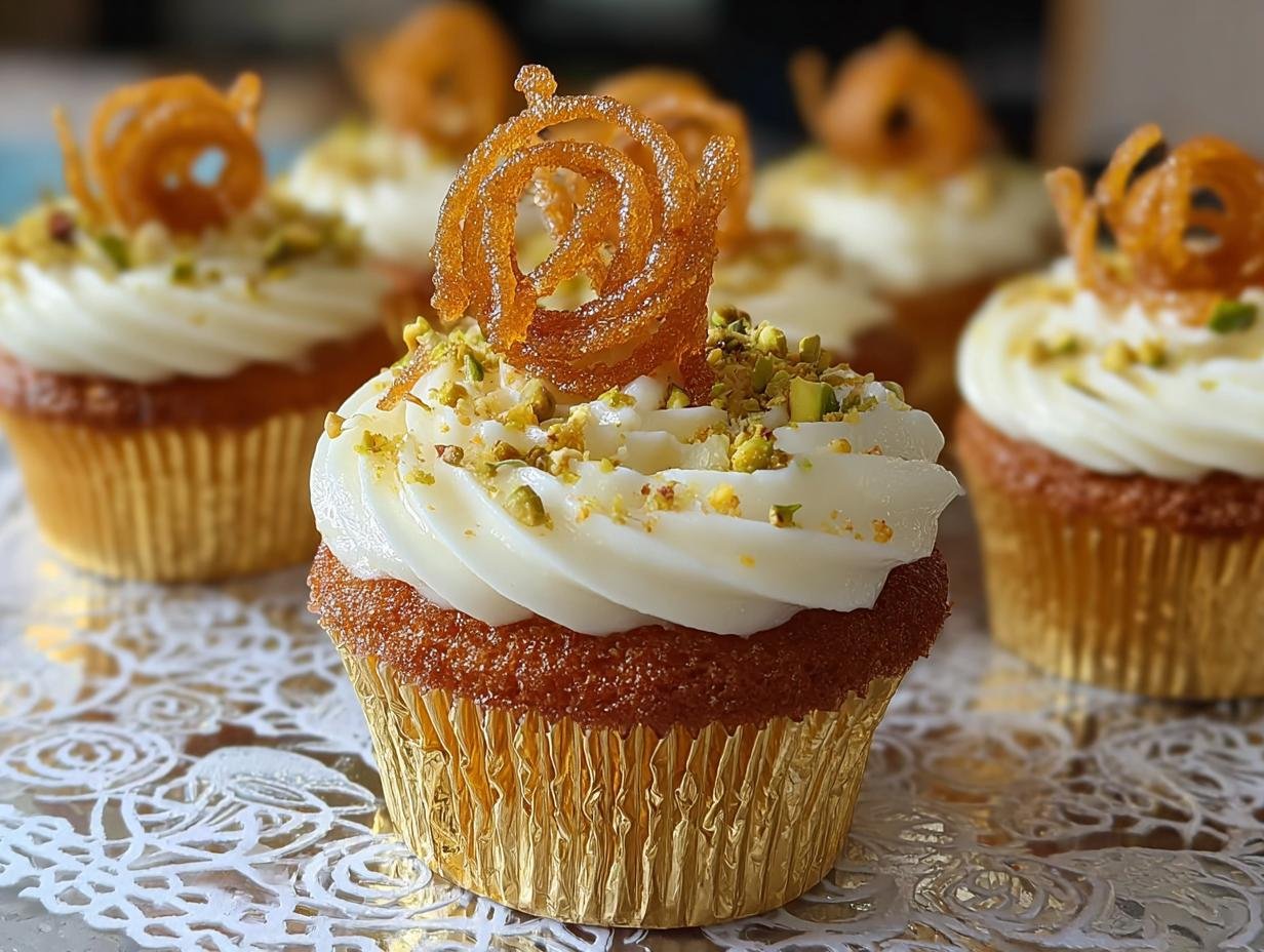 Jalebi Cupcakes: Divine Fusion Sweet Treat - Jalebi Cupcakes - additional detail