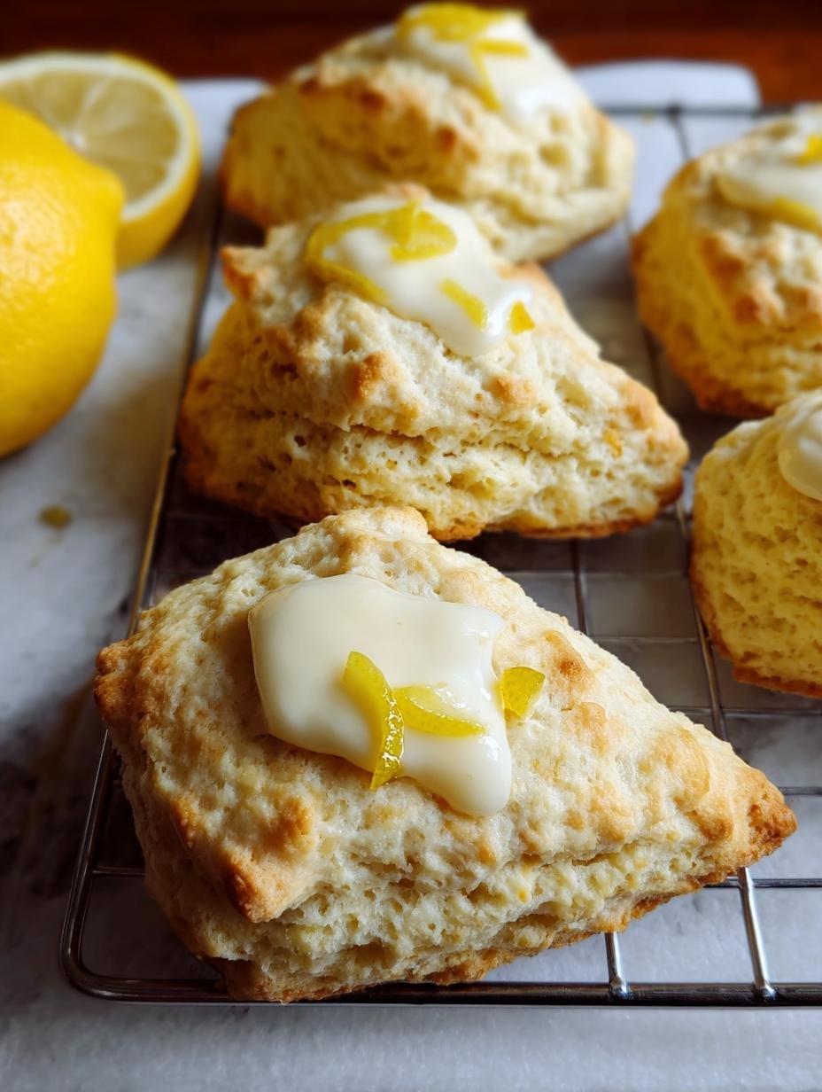 Divine Lemon Cream Scones: 1 Joyful Bite! - Lemon Cream Scones - additional detail