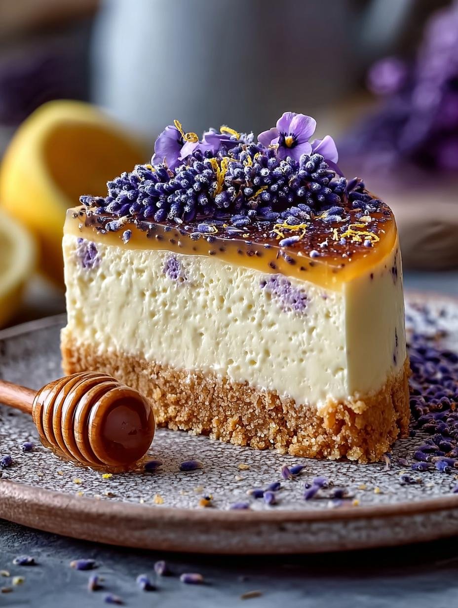 Irresistible Lemon Lavender Cheesecake Recipe to Delight - Lemon Lavender Cheesecake - additional detail