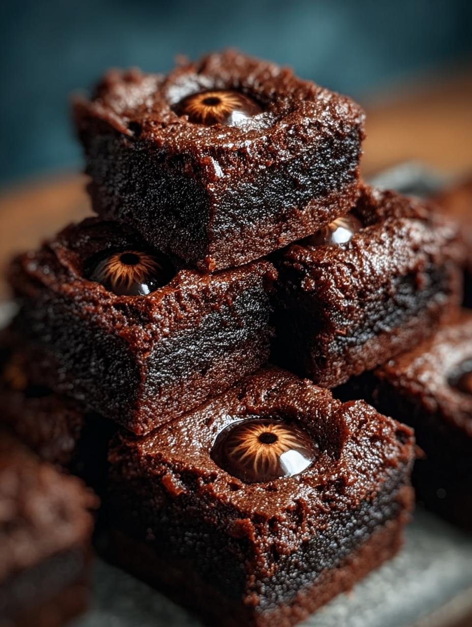 Delicious Monster Eye Brownie Bites for Halloween Fun - Monster Eye Brownie Bites - additional detail