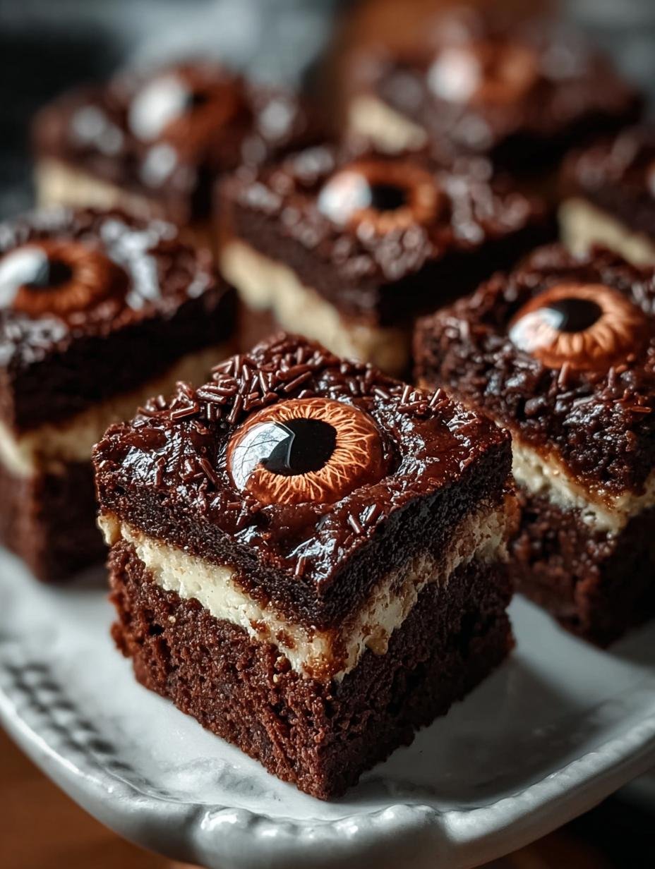 Monster Eye Brownie Bites