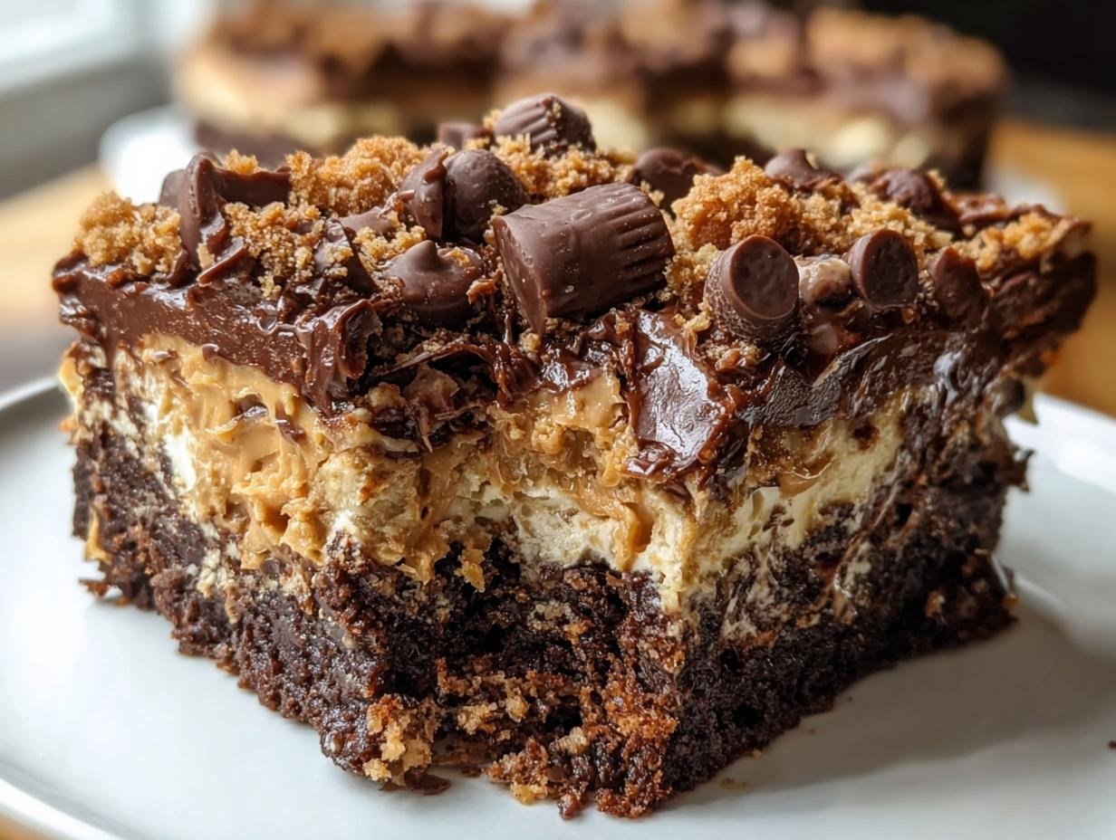 Decadent Peanut Butter Cup Dump Cake Magic - Peanut Butter Cup Dump - additional detail