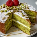 Pistachio Caprese Cake