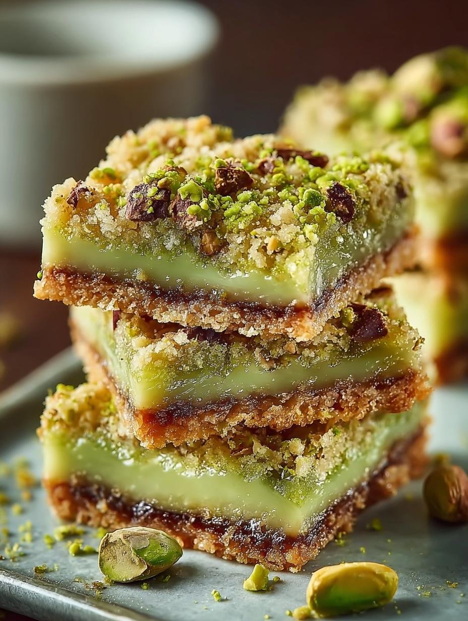 Pistachio Dream Cookie Bars: 24 Irresistible Treats - Pistachio Dream Cookie Bars - additional detail