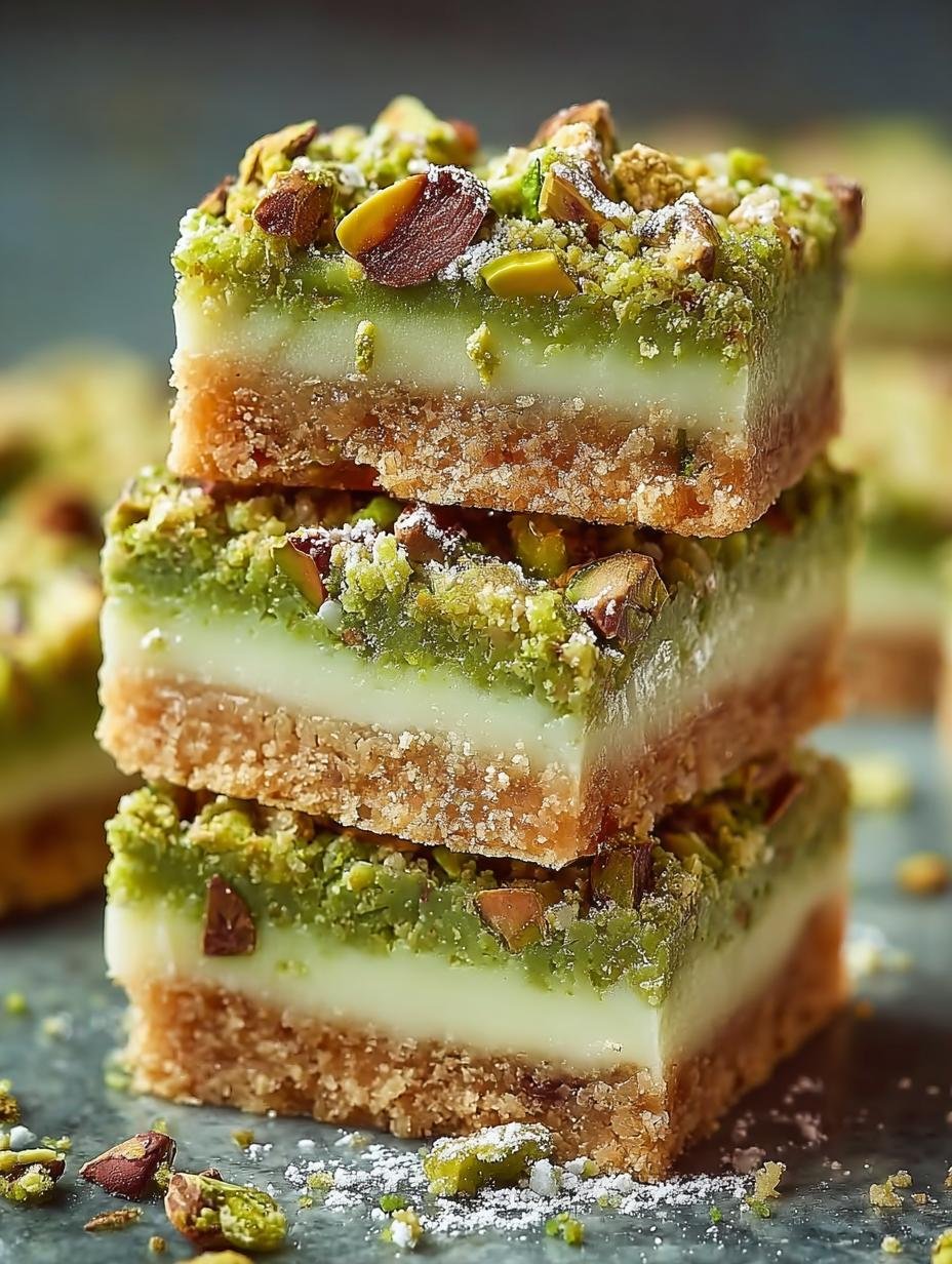 Pistachio Dream Cookie Bars