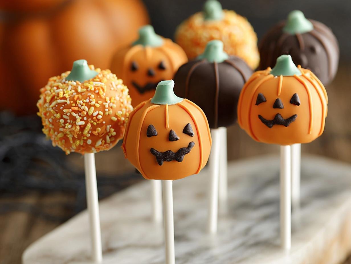 Amazing Pumpkin Cake Pops This Fall Season - Pumpkin Cake Pops - additional detail
