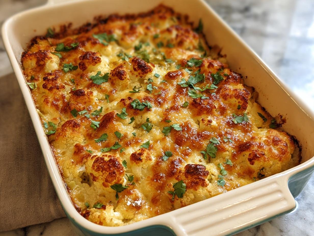 Queso Cauliflower Bake Dish