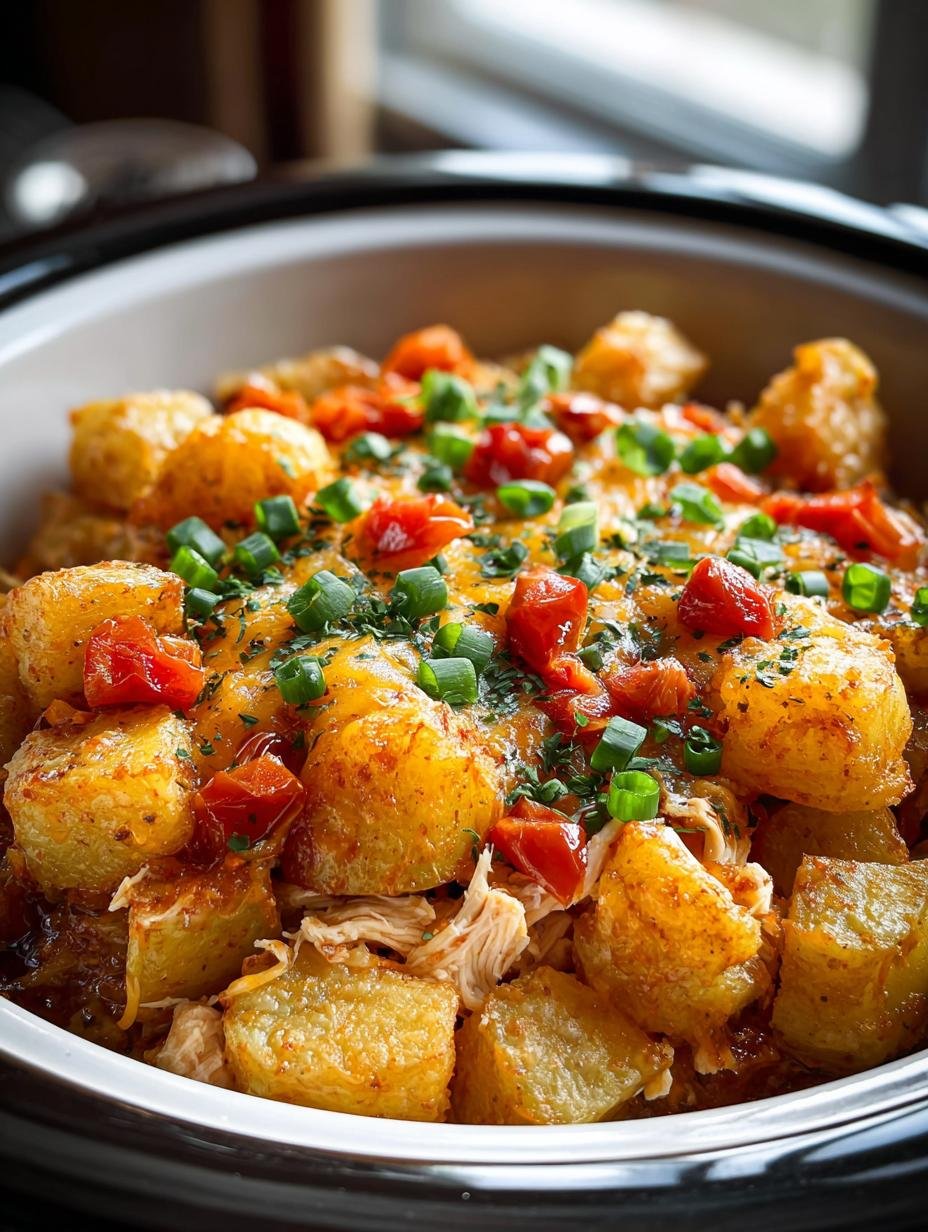 Slow Cooker Chicken Tater: 6 Comforting Layers of Flavor - Slow Cooker Chicken Tater - additional detail