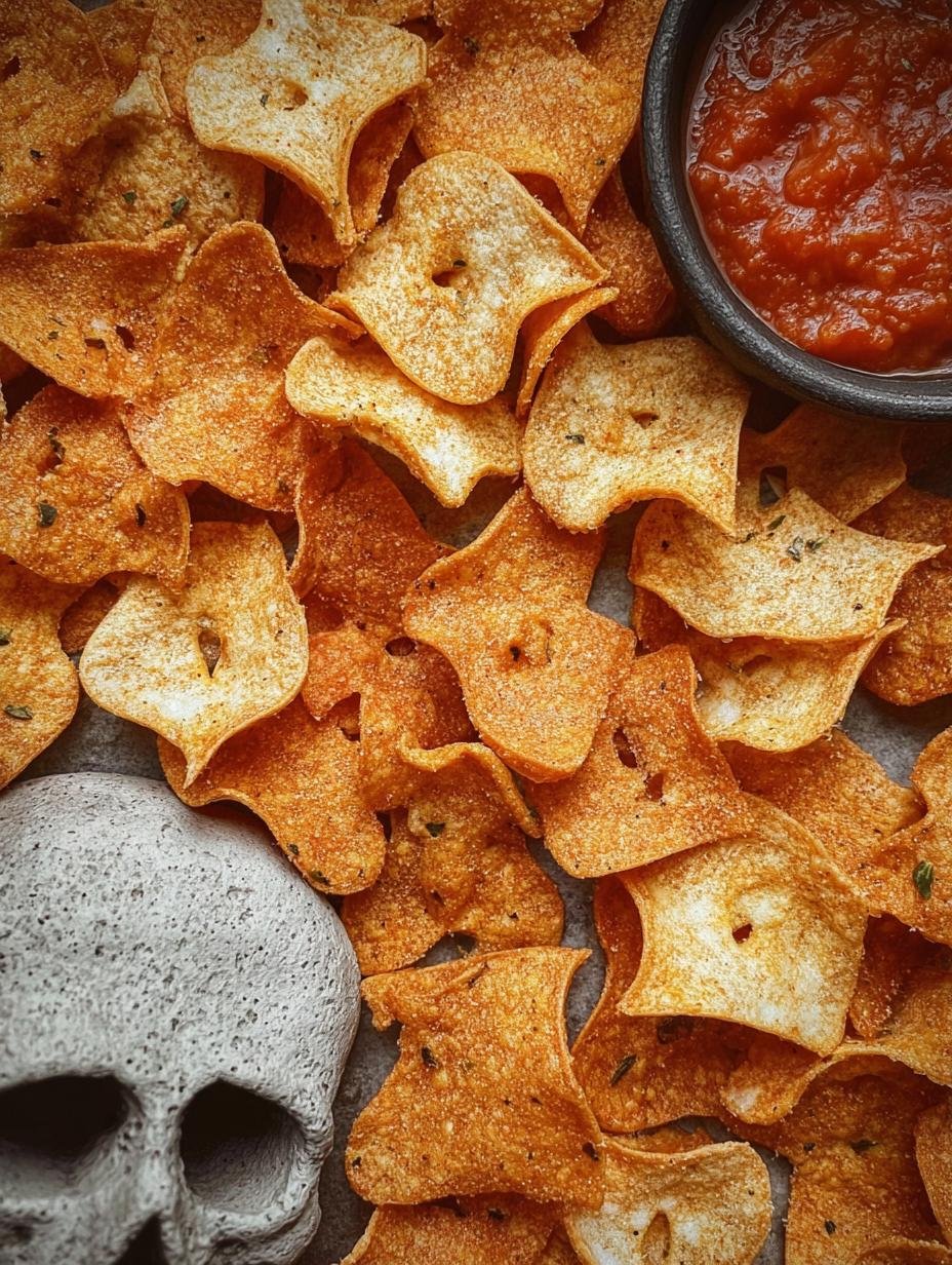 Delicious Spooky Baked Halloween Chips in 15 Mins - Spooky Baked Halloween Chips - additional detail