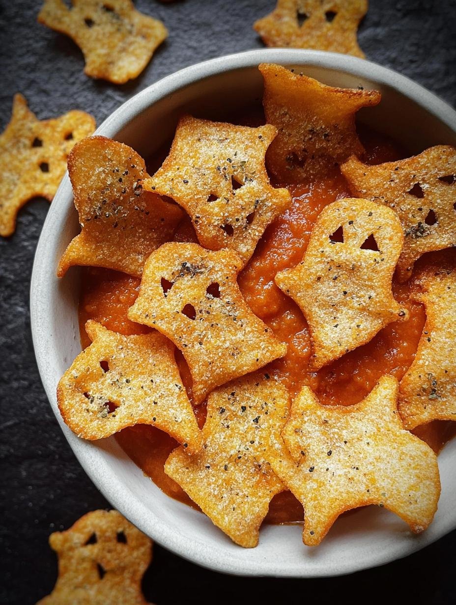 Spooky Baked Halloween Chips