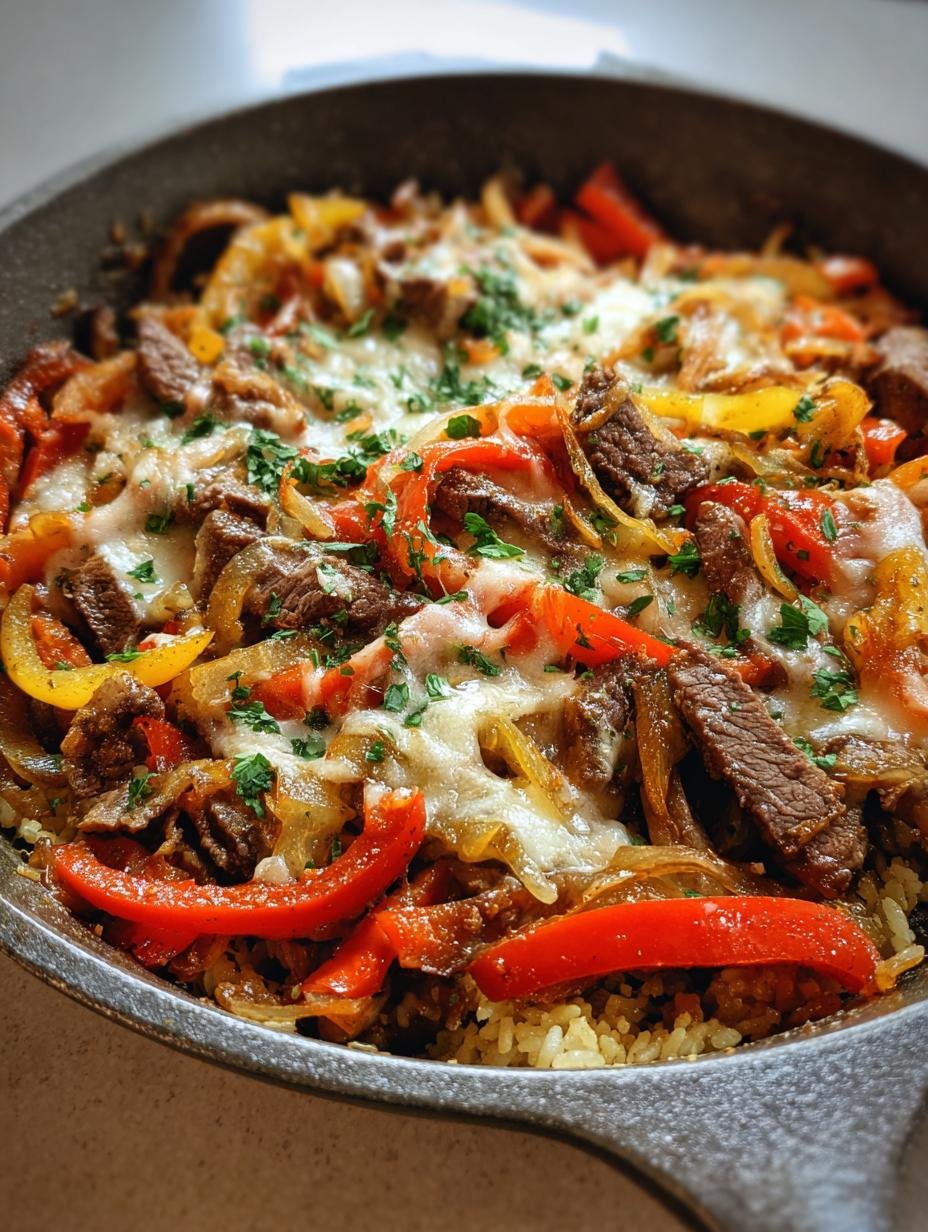 Steak Fajita Skillet Casserole