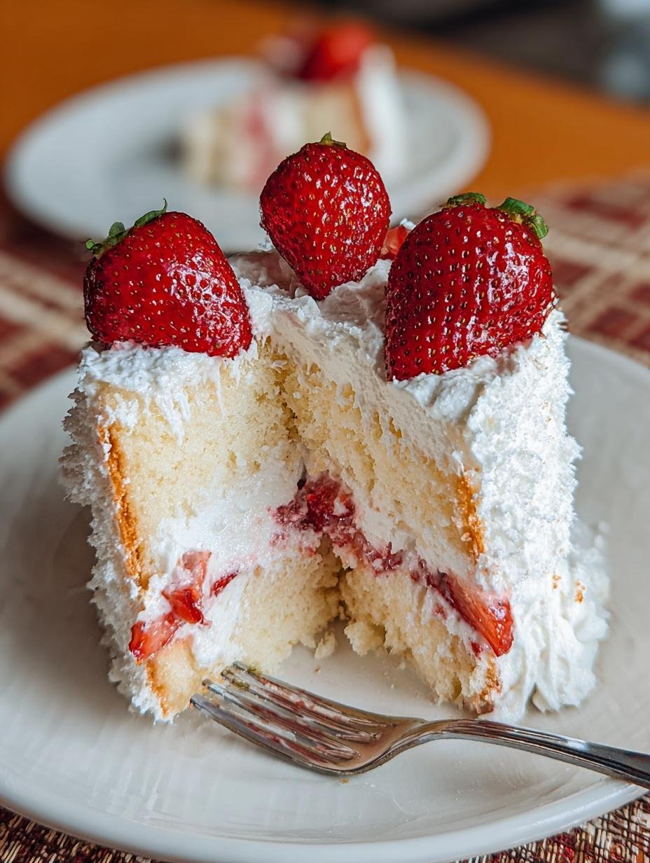 Strawberry Angel Cake