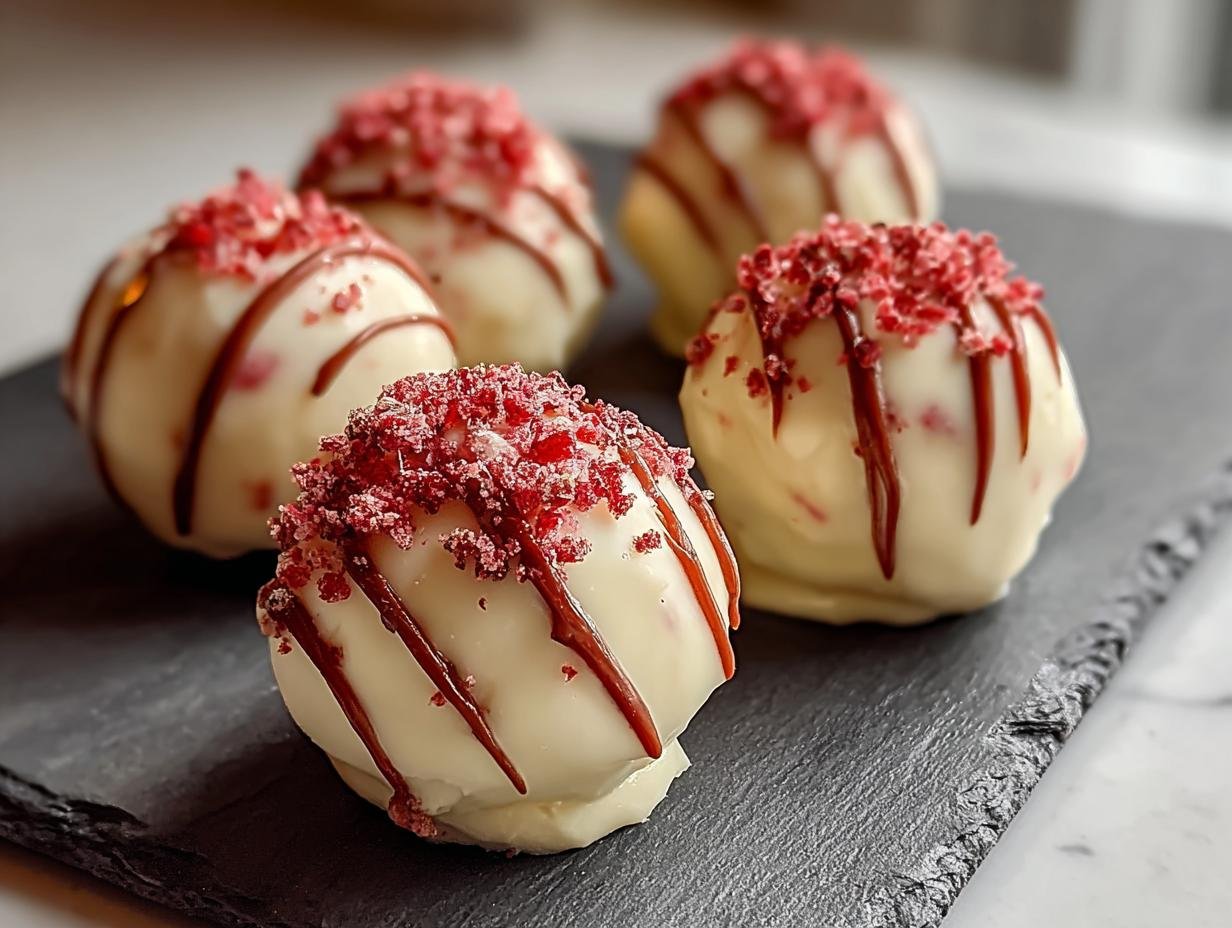 Strawberry Cheesecake Truffle Balls