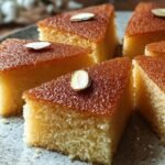 Sweet Semolina Cake Basbousa