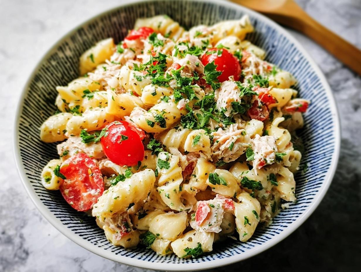Amazing Tuna Pasta Salad: Light & Creamy - Tuna Pasta Salad - additional detail