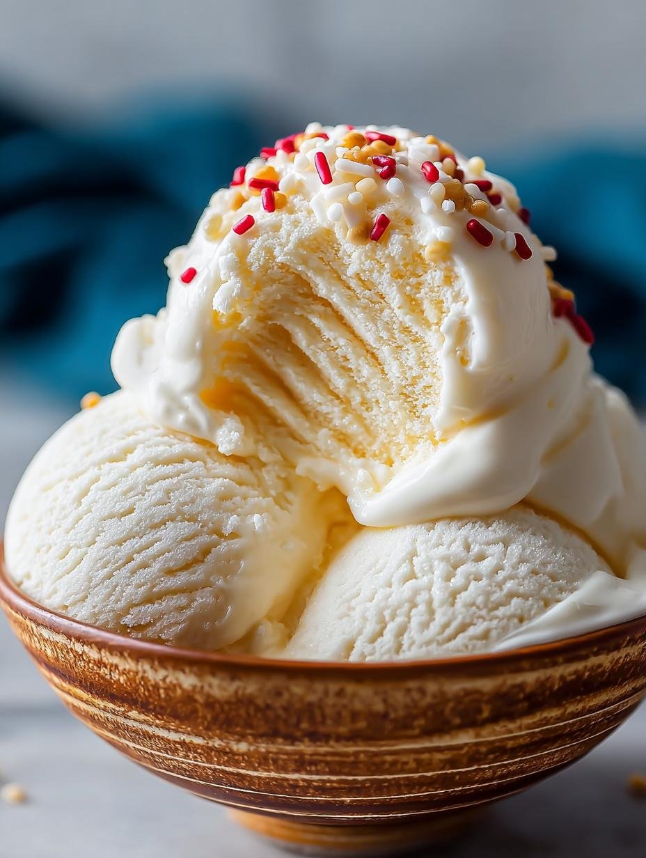 Creamy Vegan Vanilla Ice Cream in 5 Easy Steps - Vegan Vanilla Ice Cream - main visual representation