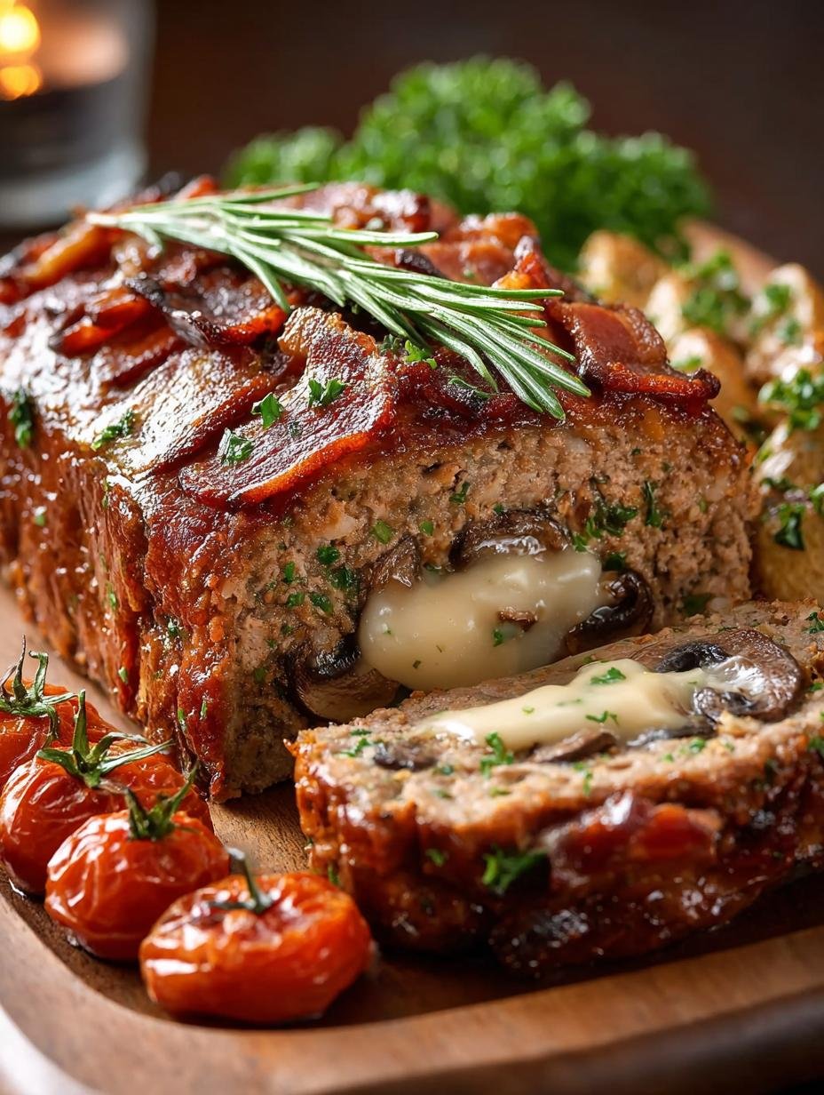 Bacon Mushroom Swiss Meatloaf: 7 Savory Steps to Comfort - Bacon Mushroom Swiss Meatloaf - main visual representation