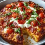 Bubble Biscuit Pizza Casserole