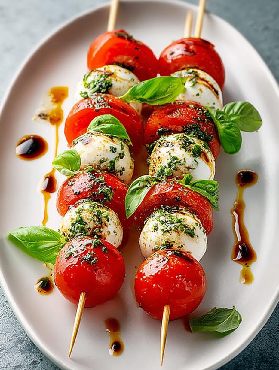 Caprese Skewers: 16 Irresistible Italian Bites for Summer - Caprese Skewers - main visual representation